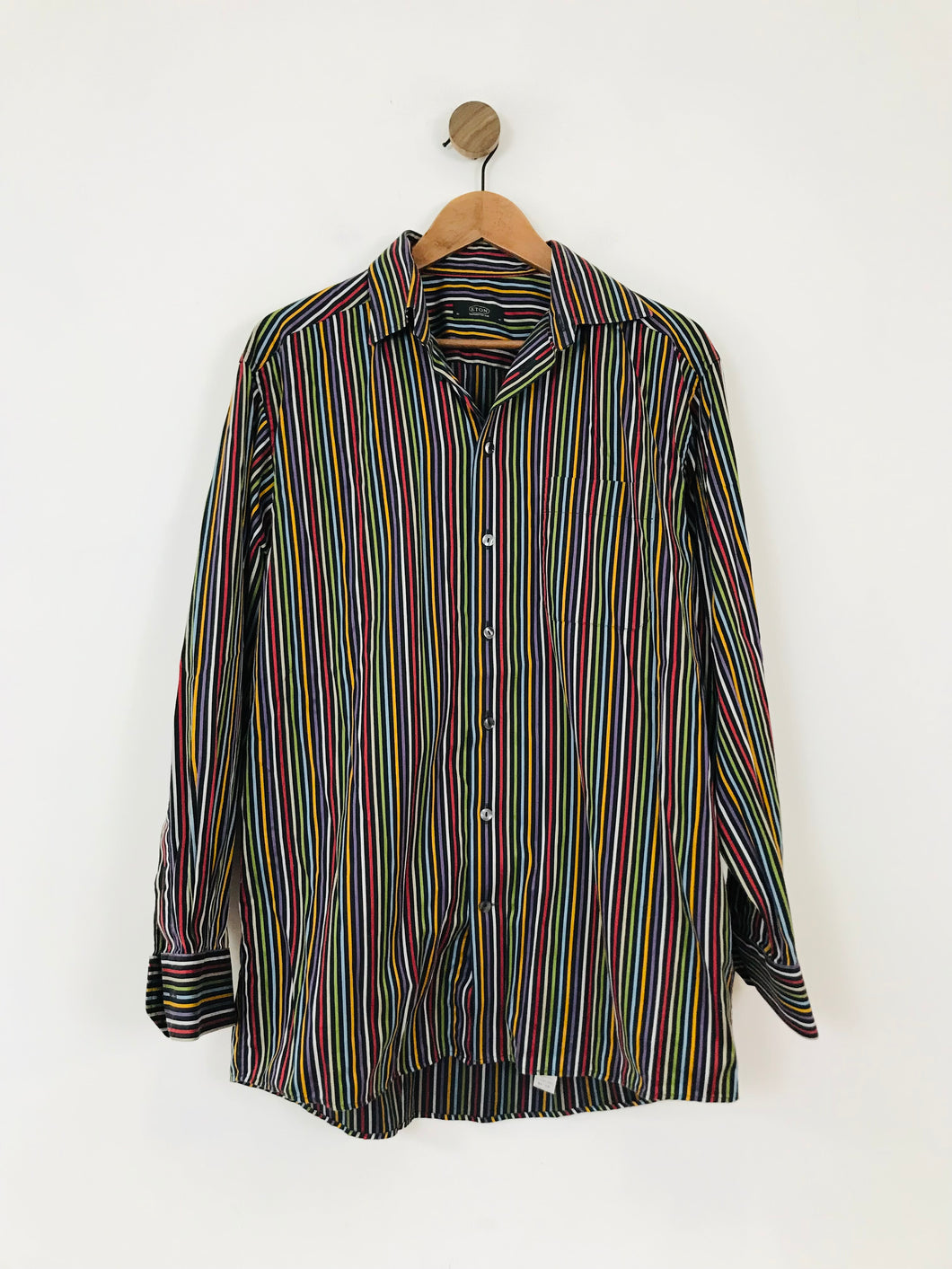 Eton of Sweden Men's Striped Button-Up Shirt | 16 41 | Multicolour