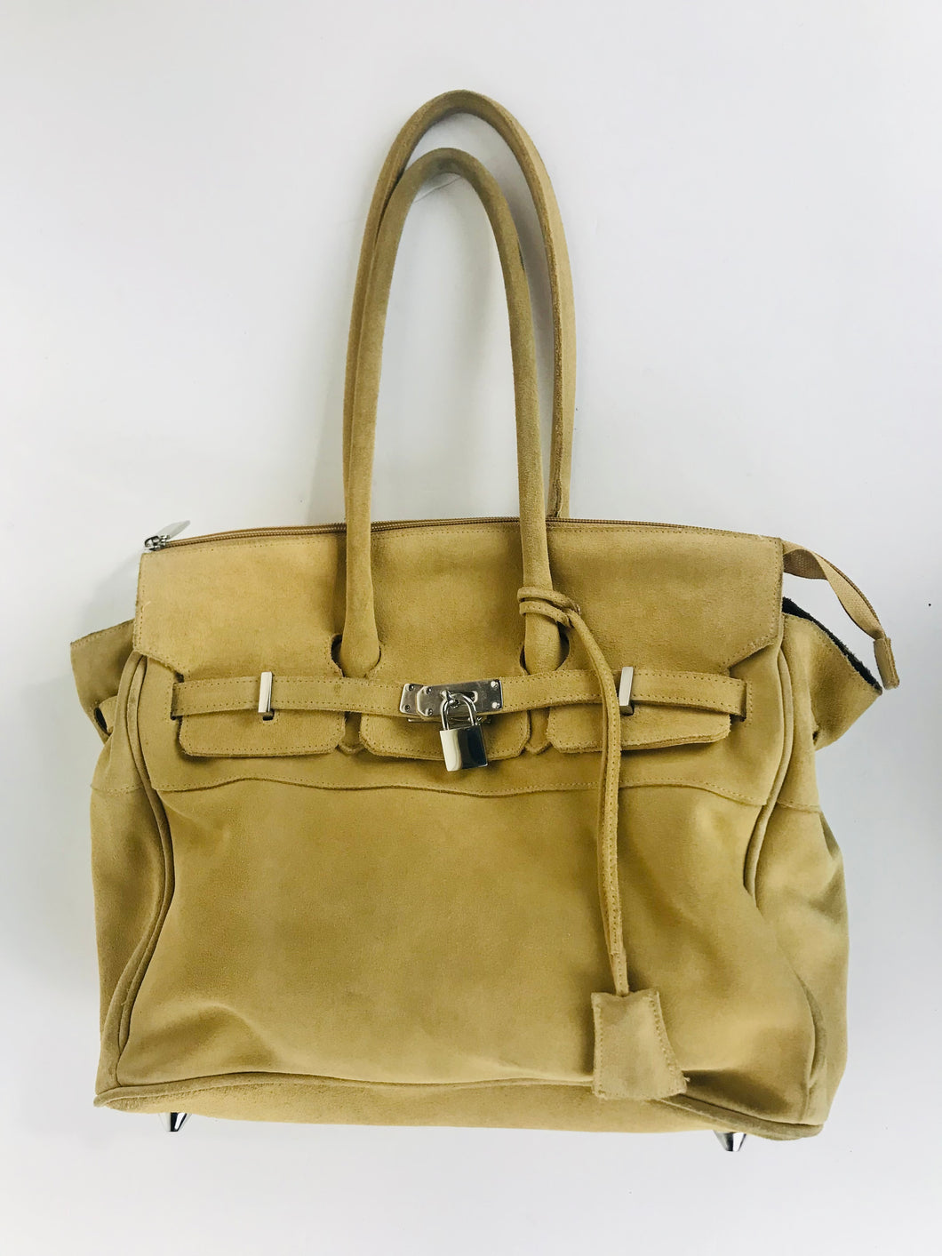 Woolworths Women's Leather Shoulder Bag | 15.5x14 | Beige