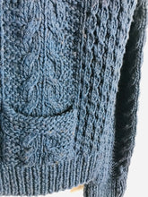 Load image into Gallery viewer, Antik Batik Women&#39;s Wool Zip Cardigan | M UK10-12 | Blue
