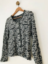 Load image into Gallery viewer, Marie Méro Women&#39;s Floral Cardigan | UK14 | Grey
