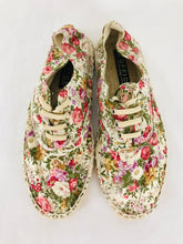 Load image into Gallery viewer, Office Girl Women&#39;s Floral Canvas Espadrille Pumps Trainers | 38 UK5 | Multi
