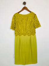 Load image into Gallery viewer, Jacques Vert Women&#39;s Lace Midi Dress NWT | UK12 | Yellow
