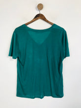 Load image into Gallery viewer, Zara Women&#39;s V-Neck T-Shirt | M UK10-12 | Green
