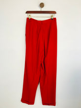Load image into Gallery viewer, DKNY Women&#39;s Wool High Waist Smart Trousers | US8 UK12 | Red

