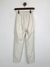 Load image into Gallery viewer, Abercrombie &amp; Fitch Women’s Faux Leather Joggers Casual Trousers | XXS | Beige

