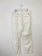Load image into Gallery viewer, GANT Men’s Linen Straight Leg Trousers | 34 | White
