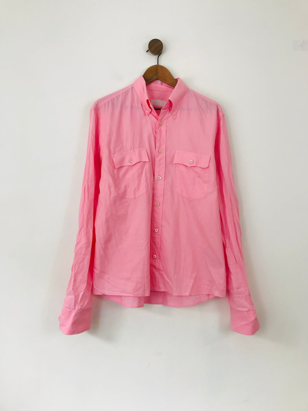 Prada Men's Button-Up Shirt | 17 43 | Pink