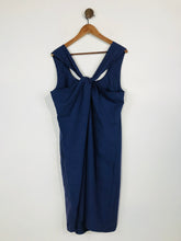 Load image into Gallery viewer, Nicole Farhi Women&#39;s Cotton Shift Dress | UK16 | Purple
