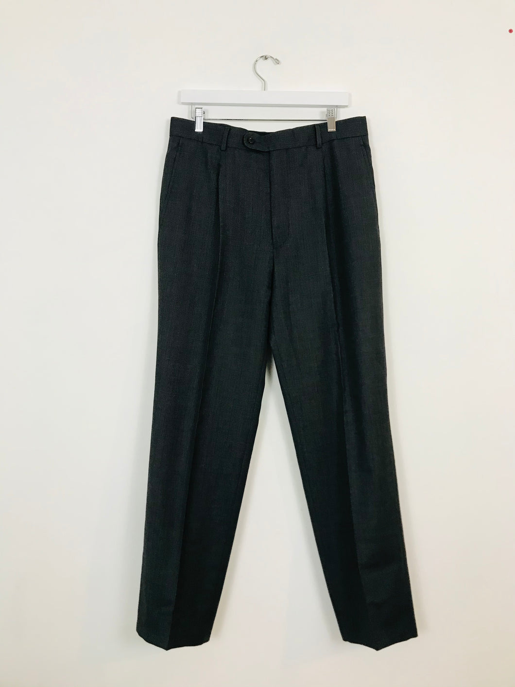 Austin Reed Men’s Wool Suit Trousers | 34 | Grey