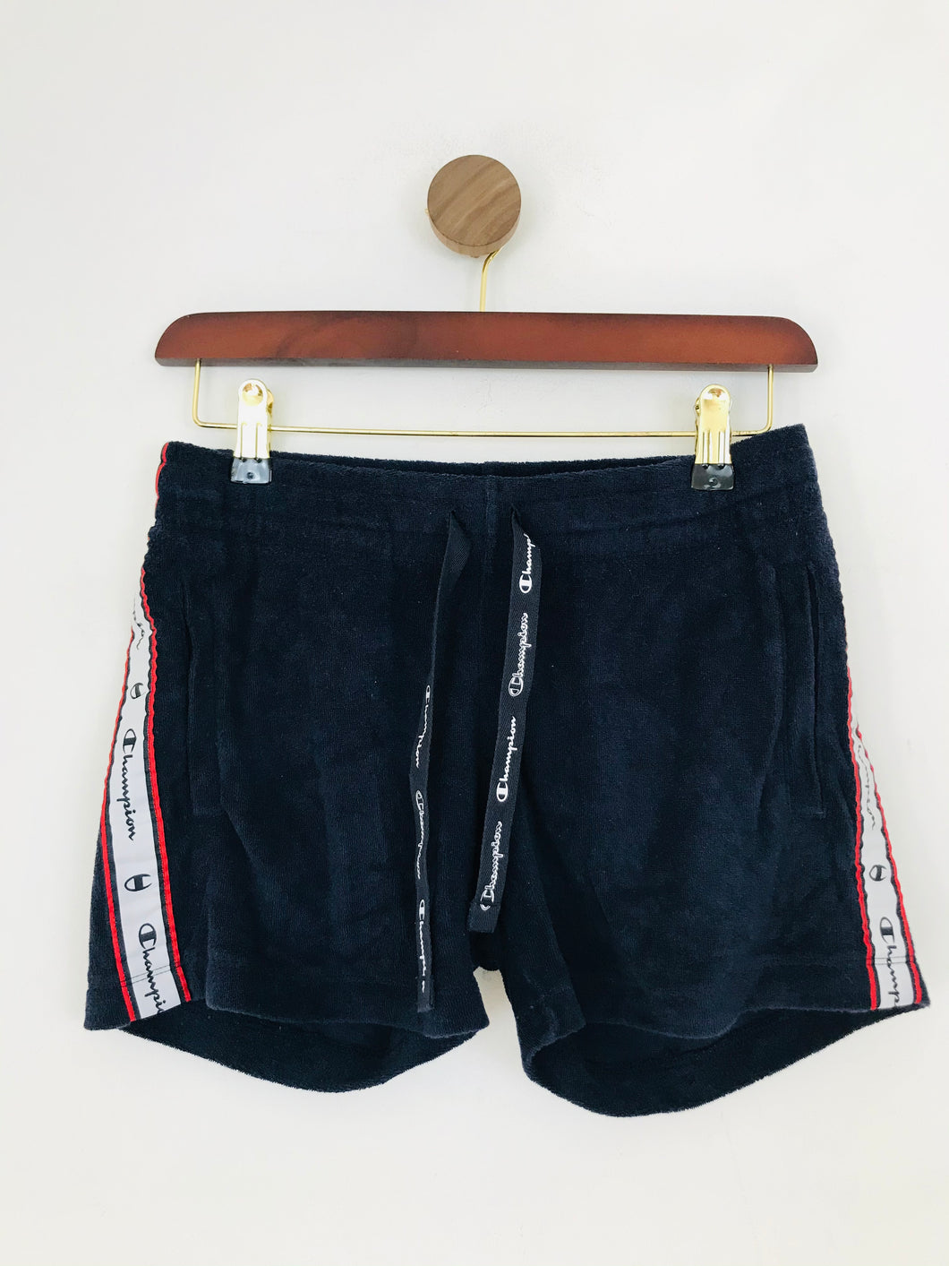Champion Women's Towel Hot Pants Shorts | S UK8 | Blue