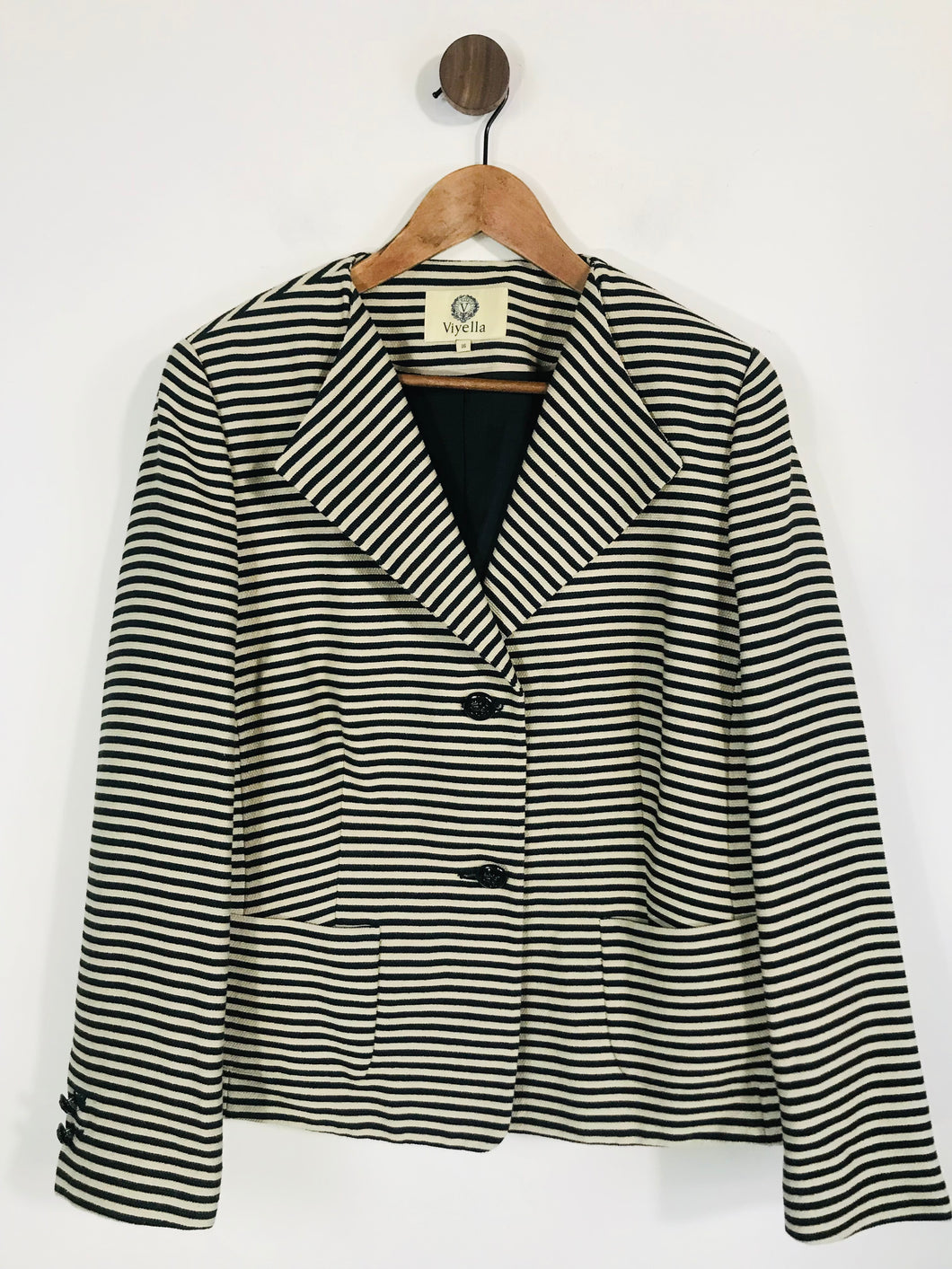 Viyella Women's Striped Smart Blazer Jacket | UK16 | Multicoloured