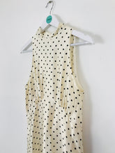 Load image into Gallery viewer, Zara Women’s Polka-Dot Maxi Dress | S UK10 | Cream
