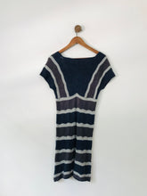 Load image into Gallery viewer, White Stuff Women&#39;s Striped Knit A-Line Dress | UK12 | Blue
