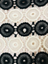 Load image into Gallery viewer, L.K.Bennett Women’s Crochet Pencil Skirt | UK12 | Black and White
