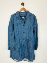 Load image into Gallery viewer, Poetry Women&#39;s Linen Denim Look Shirt Dress | UK12 | Blue
