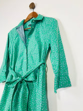 Load image into Gallery viewer, Crew Clothing Company Women&#39;s Patterned Midi Shirt Dress | UK10 | Green

