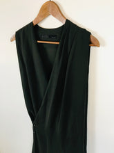 Load image into Gallery viewer, Allsaints Women&#39;s V-Neck Sleeveless Wrap Dress | UK12 | Green
