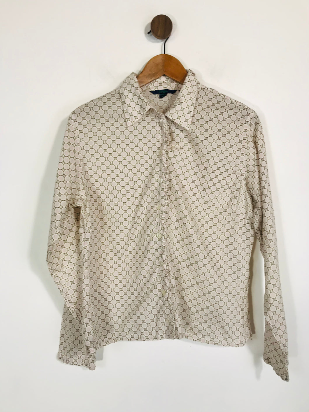 Boden Women's Cotton Polka Dot Button-Up Shirt | UK12 | Multicoloured
