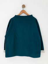 Load image into Gallery viewer, Toast Women&#39;s Mock Neck Fleece Lined Sweatshirt | UK16 | Blue
