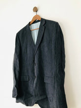 Load image into Gallery viewer, Gant Men’s Linen Pinstripe Blazer Suit Jacket | 54 UK44 L | Blue

