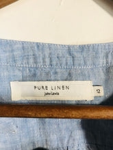 Load image into Gallery viewer, John Lewis Women&#39;s Linen Blouse | UK12 | Blue
