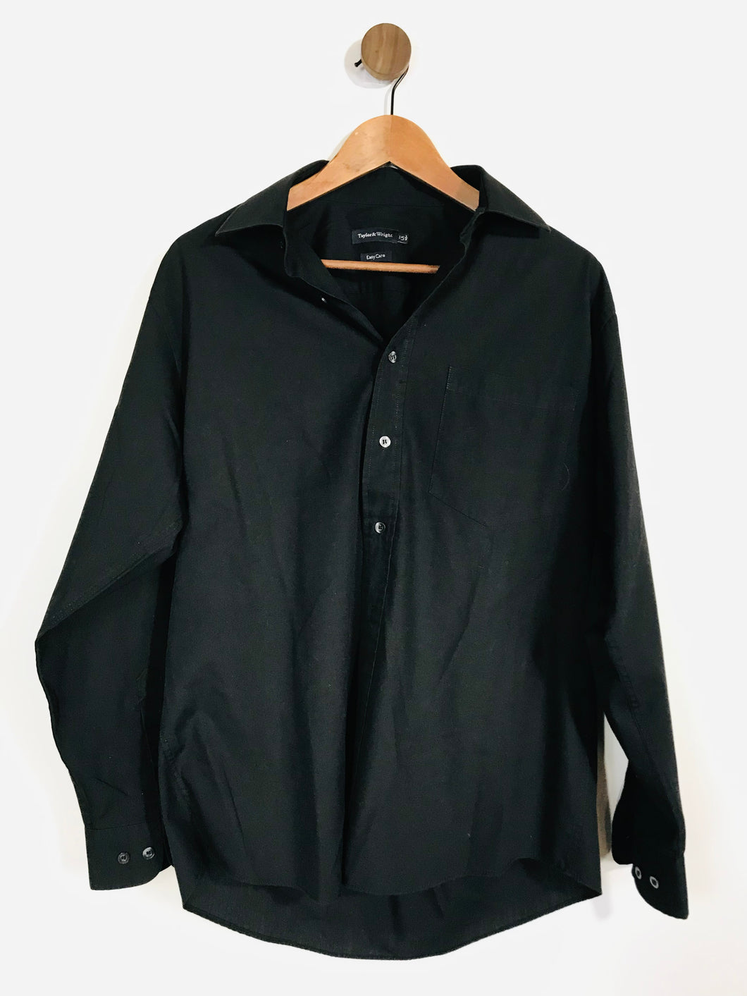 Taylor and Wright Men's Smart Button-Up Shirt | 15 1/2 | Black