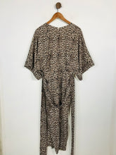 Load image into Gallery viewer, Asos Women&#39;s Leopard Print Midi Sheath Dress | UK12 | Brown
