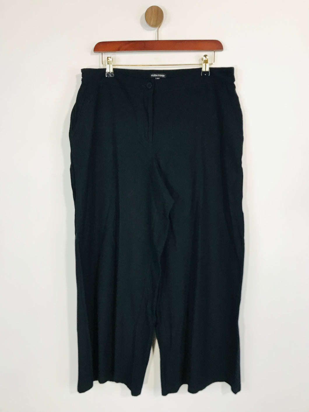 Eileen Fisher Women's Stretchy Casual Trousers | US10 UK14 | Black
