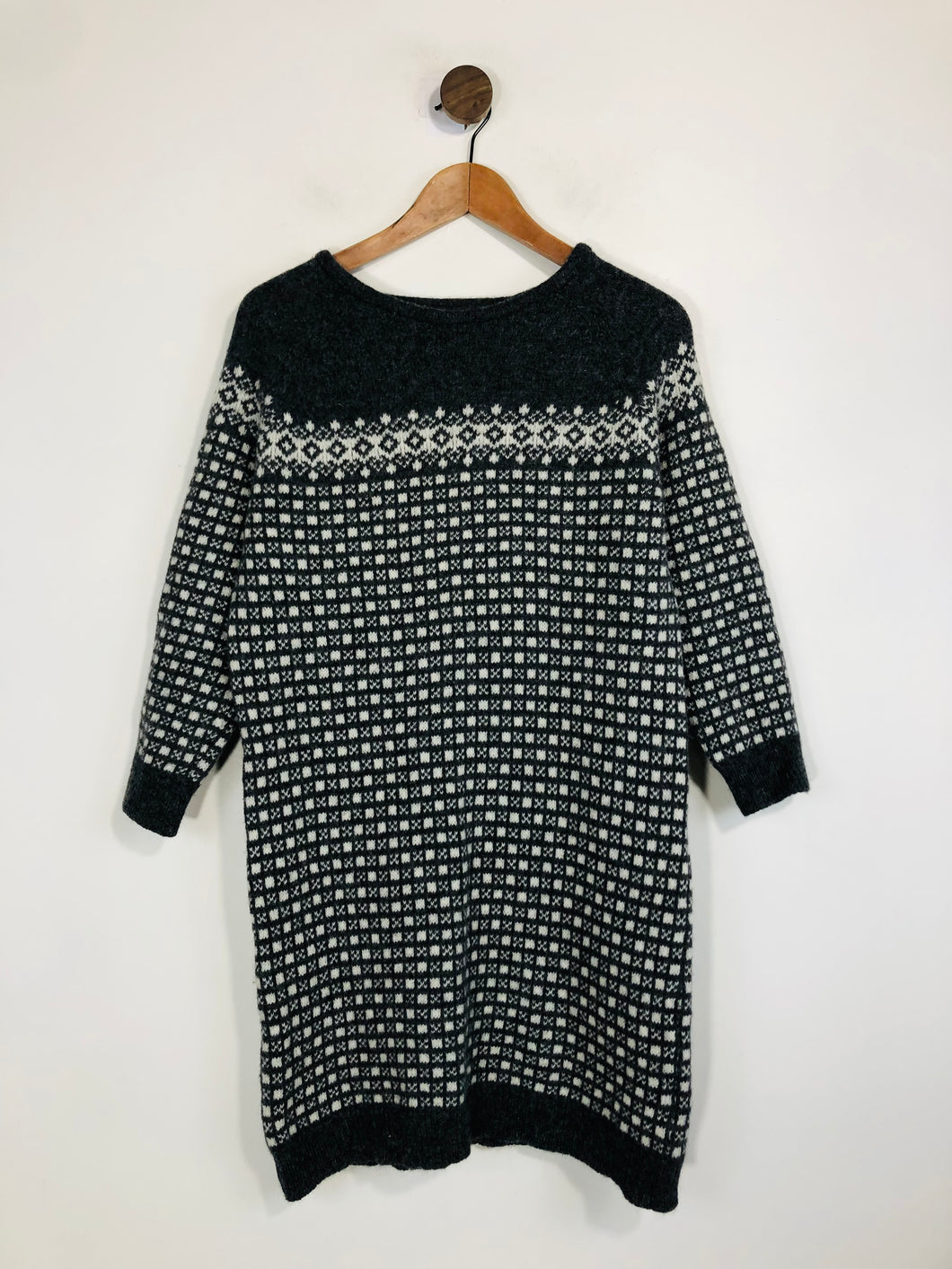 Toast Women's Wool Jumper Shift Dress | UK10 | Grey