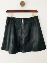 Load image into Gallery viewer, Allsaints Women&#39;s Leather Mini A-Line Skirt | UK10 | Black
