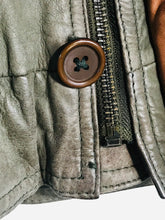 Load image into Gallery viewer, Marr’s Moda Per Acelin Men&#39;s Leather Biker Jacket | XL | Grey
