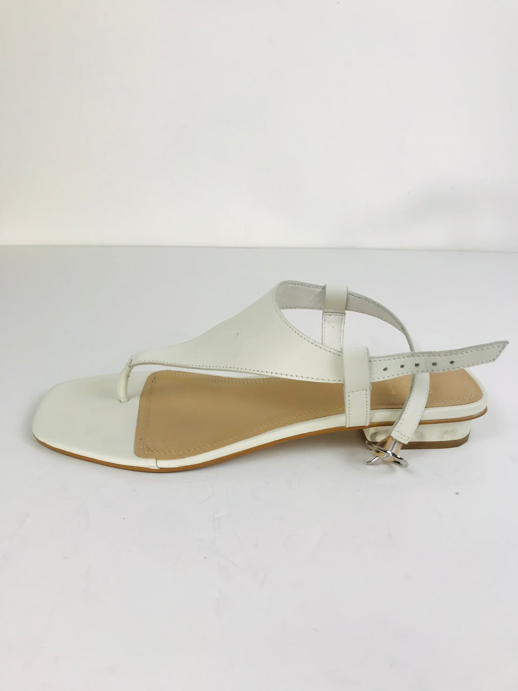 John Lewis Women's Low Heeled Sandals | 40 UK7 | White