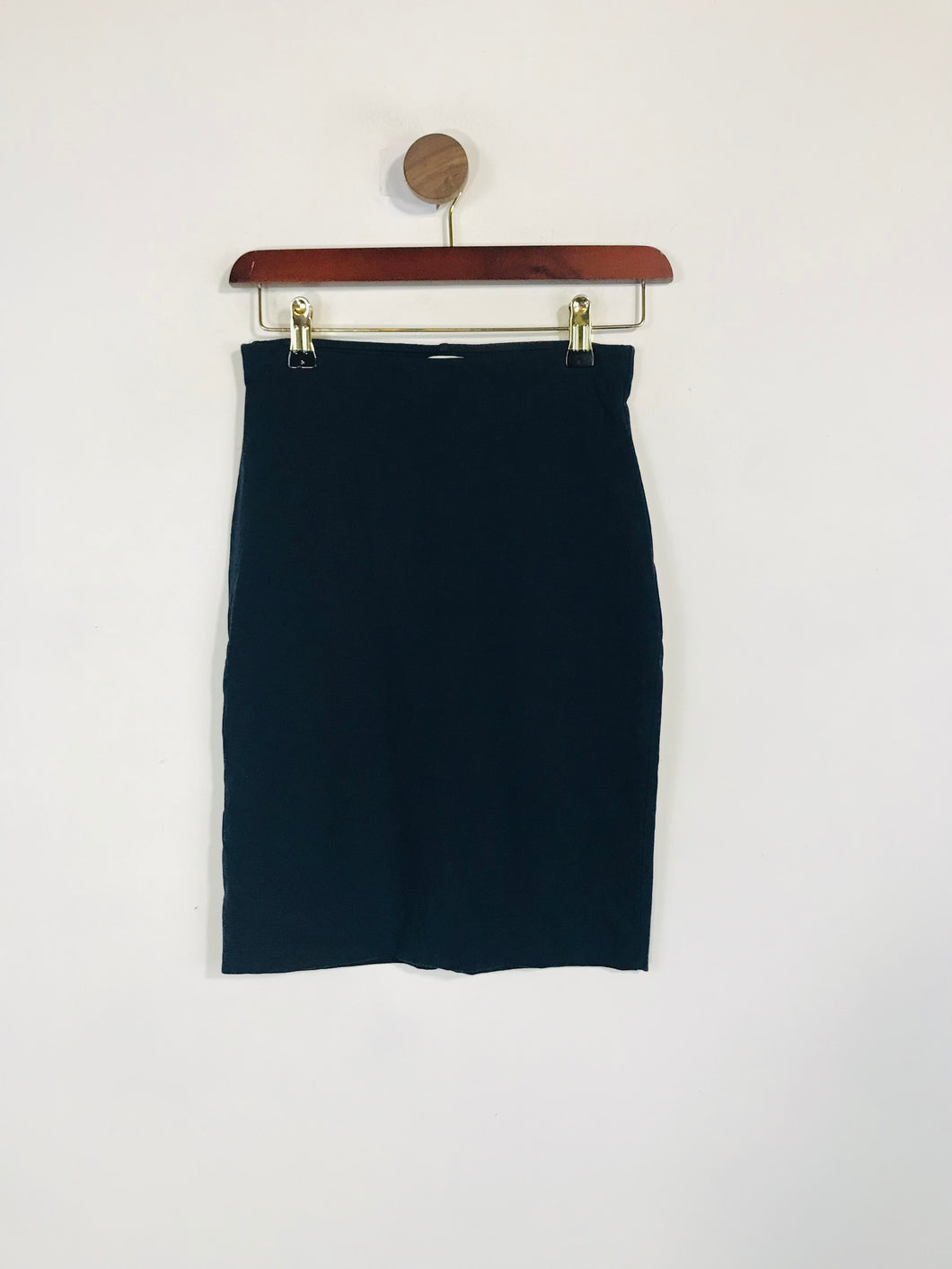 Whistles Women's Cotton Pencil Skirt | UK8 | Blue