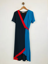 Load image into Gallery viewer, Per Una Women&#39;s Colour Block Wrap Dress | UK16 | Multicoloured
