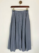 Load image into Gallery viewer, Uniqlo Women&#39;s Check Gingham A-Line Midi Skirt | S UK8 | Blue
