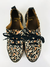Load image into Gallery viewer, And/Or Women&#39;s Leopard Print Espadrilles Platform Trainers | EU39 UK6 | Multicoloured
