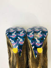 Load image into Gallery viewer, Irregular Choice Women&#39;s Leather Heeled Boots | EU39 UK6 | Gold
