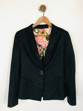 Load image into Gallery viewer, Ted Baker Women&#39;s Smart Floral lining Blazer Jacket | 2 UK10 | Black
