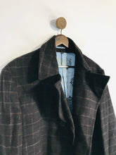 Load image into Gallery viewer, William Hunt Men&#39;s Check Gingham Smart Overcoat Coat | 42 | Brown
