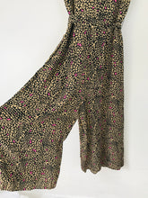 Load image into Gallery viewer, Karen Millen Women’s Leopard Print Wide Leg Jumpsuit | UK10 | Brown
