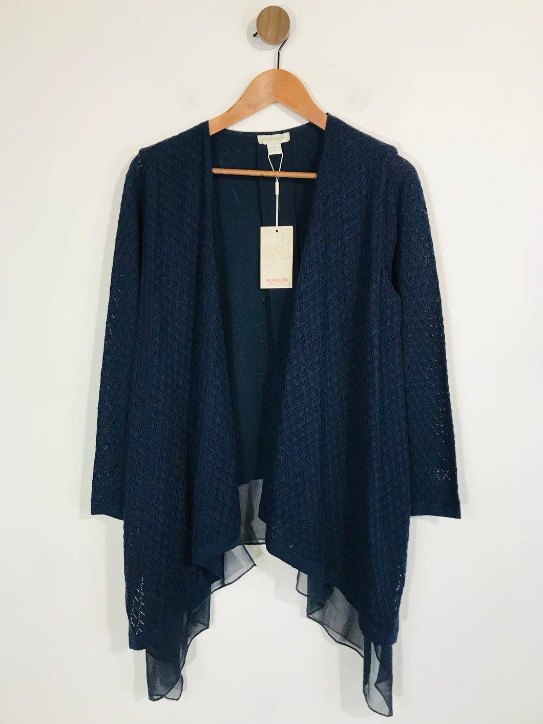 Monsoon Women's Knit Layered Cardigan NWT | UK14 | Blue