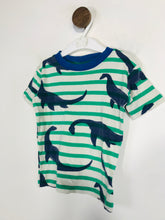 Load image into Gallery viewer, Boden Kid&#39;s Striped Dinosaur Print T-Shirt | 5 Years | Multicoloured
