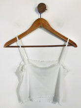 Load image into Gallery viewer, Topshop Women&#39;s Ribbed Crop Tank Top | UK12 | White
