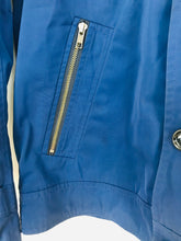 Load image into Gallery viewer, 1971 Reiss Men’s Button Up Raincoat | L | Blue
