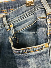 Load image into Gallery viewer, Zara Man Men&#39;s Cotton Ripped Slim Jeans | EU40 | Blue
