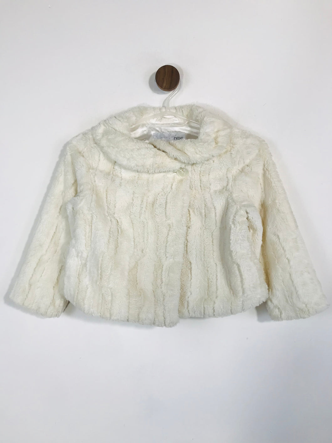 Next Signature Kid's Faux Fur Jacket | 4-5 Years | White