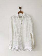 Load image into Gallery viewer, Zegna Sport Men’s Lightweight Linen Button Up Shirt | L | White
