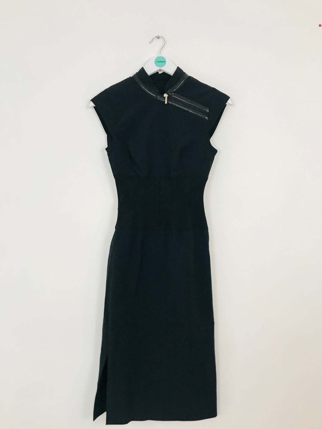 Karen Millen Women’s Mandarin Corset Bodycon Dress | UK8 | Black