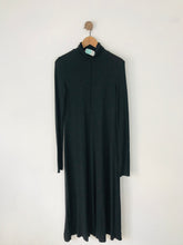 Load image into Gallery viewer, Mango Women’s Long Sleeve Knit Turtleneck Maxi Dress NWT | M | Dark Grey
