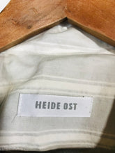 Load image into Gallery viewer, Heide Ost Women&#39;s Linen Blend Overcoat Coat | UK14 | Grey
